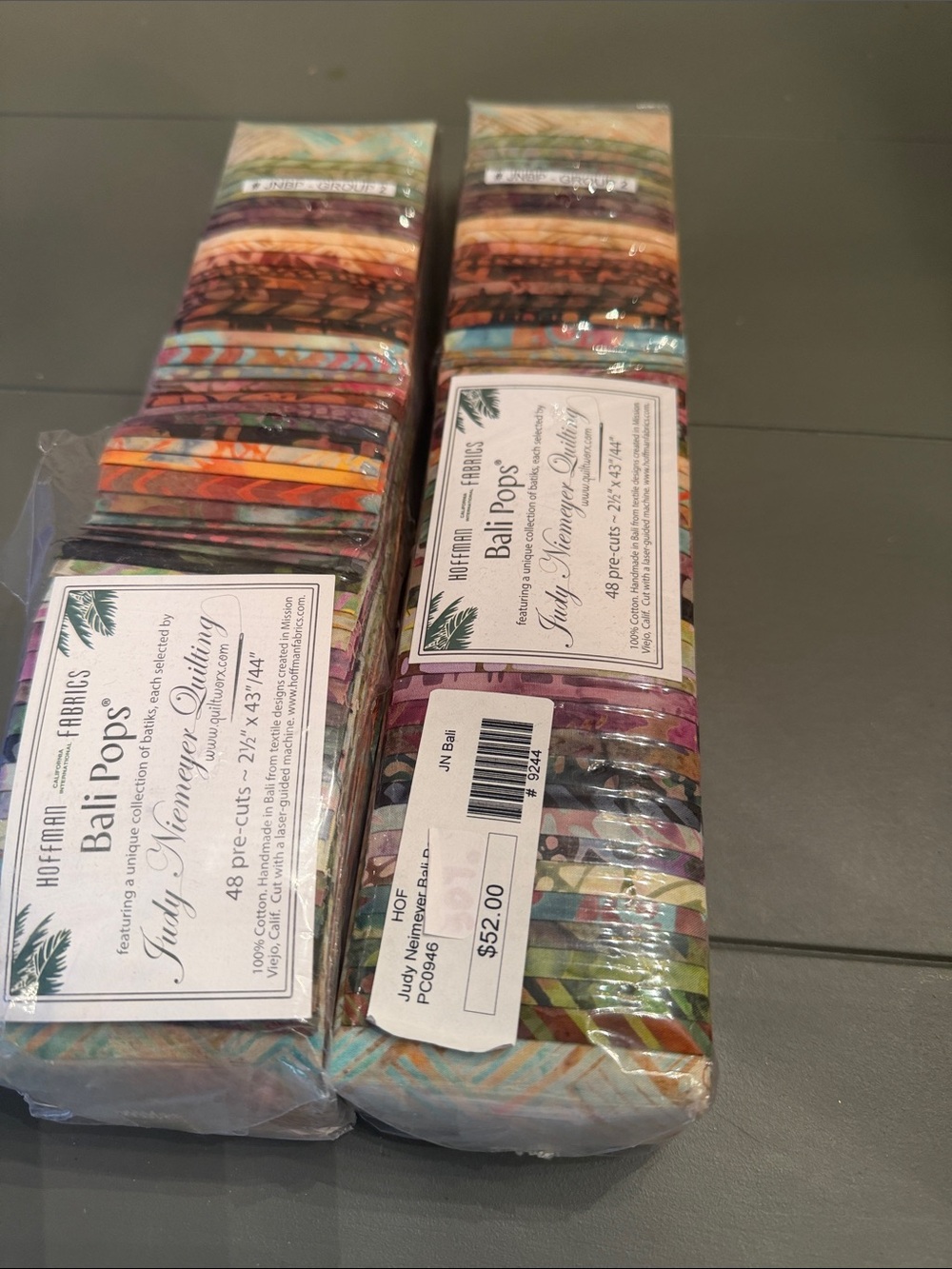 Hoffman Bali Pops Fabric Strips 48 precut strips bundle of two 🐈‍⬛